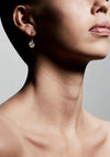 Pilgrim Gerda Compass Pendant Hoops, Gold