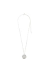 Pilgrim Gerda Crystal Compass Necklace, Silver