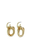 Pilgrim Skuld Linking Rings Earrings, Gold