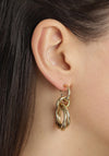 Pilgrim Skuld Linking Rings Earrings, Gold