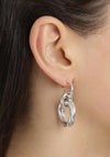 Pilgrim Skuld Linking Rings Earrings, Silver