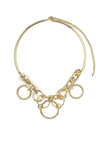 Pilgrim Skuld Linking Rings Necklace, Gold