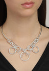 Pilgrim Skuld Linking Rings Necklace, Silver