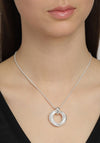 Pilgrim Skuld Triple Linking Rings Necklace, Silver