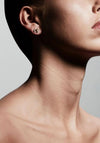 Pilgrim Perla Edgy Stud Earrings, Gold