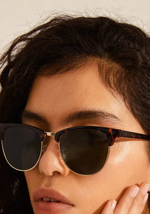 Pilgrim Charlie Sunglasses, Brown Tortoise