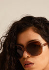 Pilgrim Parker Sunglasses, Brown