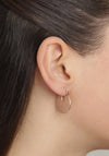 Pilgrim Verdandi Rustic Hoop Earrings, Rose Gold