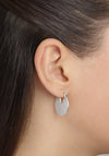 Pilgrim Verdandi Rustic Hoop Earrings, Silver