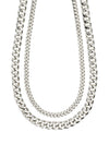 Pilgrim Water 2 in 1 Chain Necklace, Silver