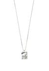 Pilgrim Water Rectangular Pendant Necklace, Silver
