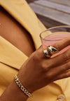 Pilgrim Water Spiral Wrap Ring, Gold