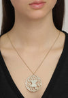 Pilgrim Yggdrasil Large Mythological Design Necklace, Gold