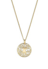Pilgrim Yggdrasil Mythological Design Necklace, Gold
