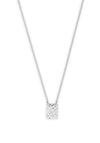 Pilgrim Yggdrasil Rectangular Pendant Necklace, Silver