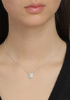 Pilgrim Yggdrasil Rectangular Pendant Necklace, Silver