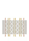 Pineapple Elephant Diamond Tufted Bath Mat, Grey