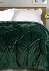 The Lyndon Company Pintuck 230x200cm Bedspread, Forest