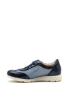 Pitillos Leather Mesh Mix Trainers, Navy