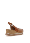 Pitillos Sling Back Wedge Sandals, Camel