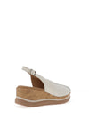 Pitillos Sling Back Wedge Sandals, White