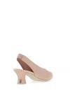 Pitillos Embossed Sling Back Low Heels, Blush