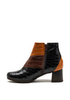 Pitillos Croc Print Block Heel Ankle Boot, Multi