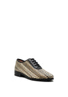 Pitillos Woven Oxford Brogue, Black Multi
