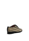 Pitillos Woven Oxford Brogue, Black Multi