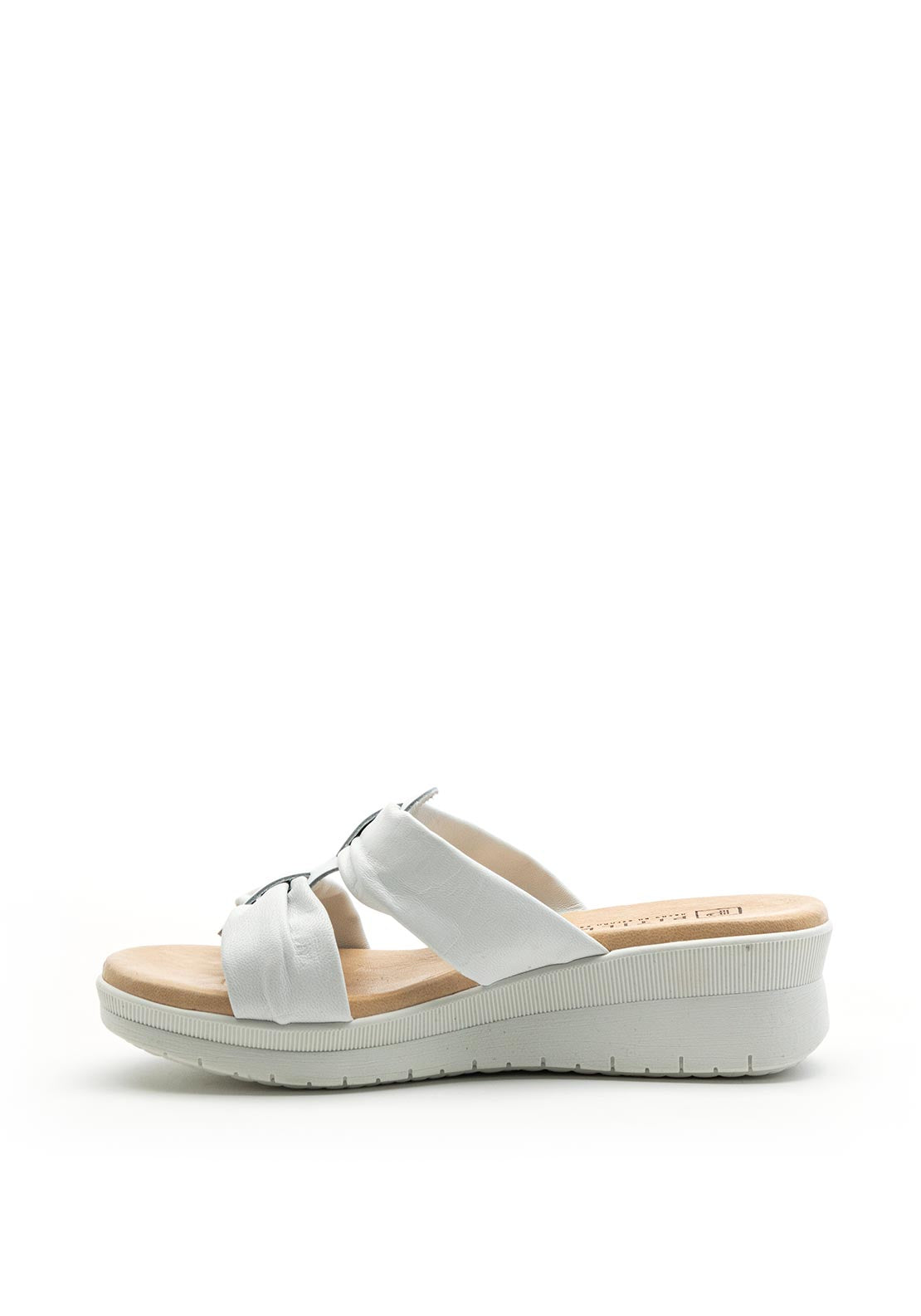 Pitillos Slip On Wedge Mule Sandal, White