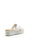 Pitillos Slip On Wedge Mule Sandal, White