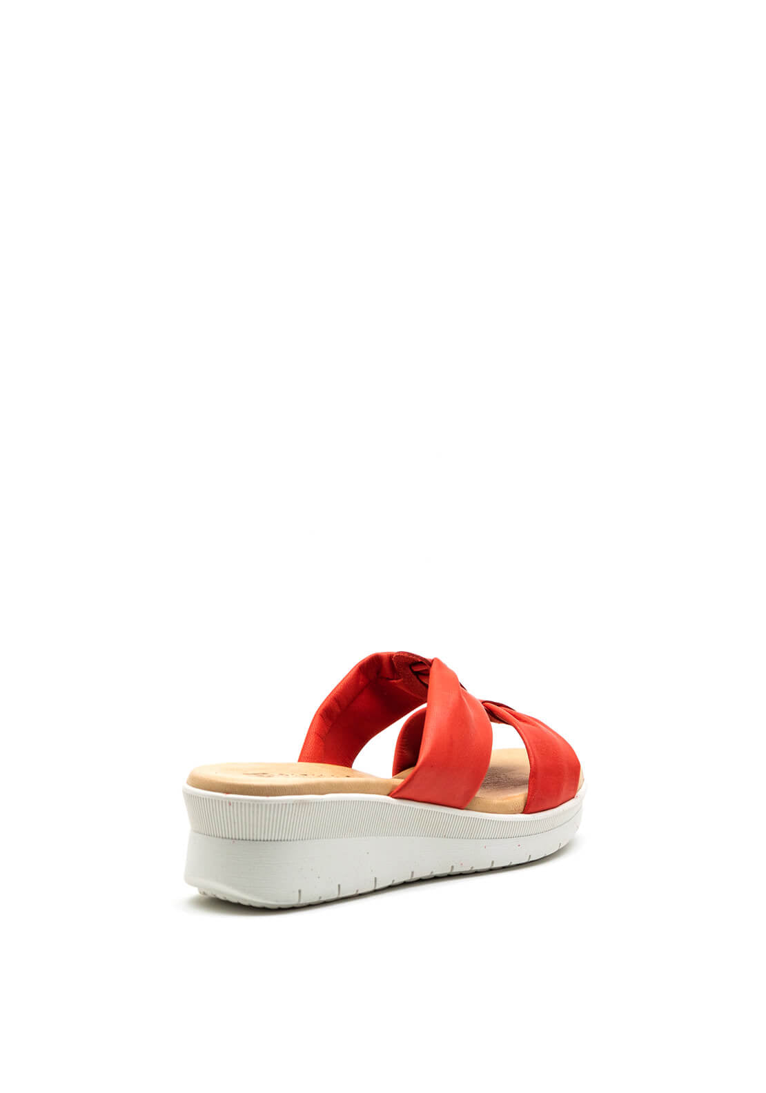 Pitillos Slip On Wedge Mule Sandal, Red