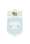Pitter Patter Babys 2 Pack 41017 Bandana Bibs, Green