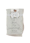 Pitter Patter Babys I Love My Mummy Luxury Wrap, Grey