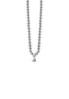 Absolute Pearl Crystal Bead Necklace, Grey