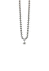 Absolute Pearl Crystal Bead Necklace, Grey