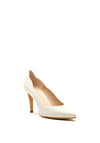 Pomares Scallop Edging Court Shoe, Cream