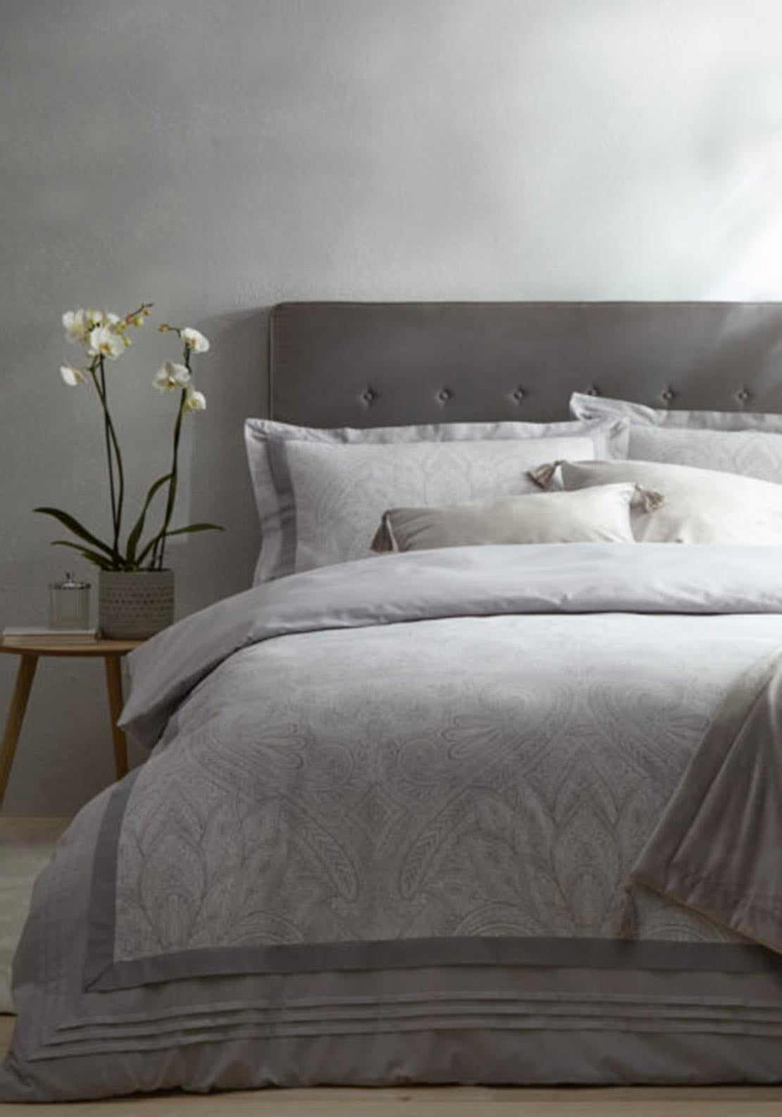 Portfolio Tatton Duvet Set, Silver Grey