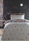 Portfolio Reversible Kids Sketch Duvet Set, Pink