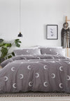 Portfolio Crescent King Duvet Set, Grey & White