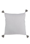 Portfolio Tatton Square Cushion, Silver Grey