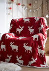 Portfolio Moose Sherpa Fleece Throw