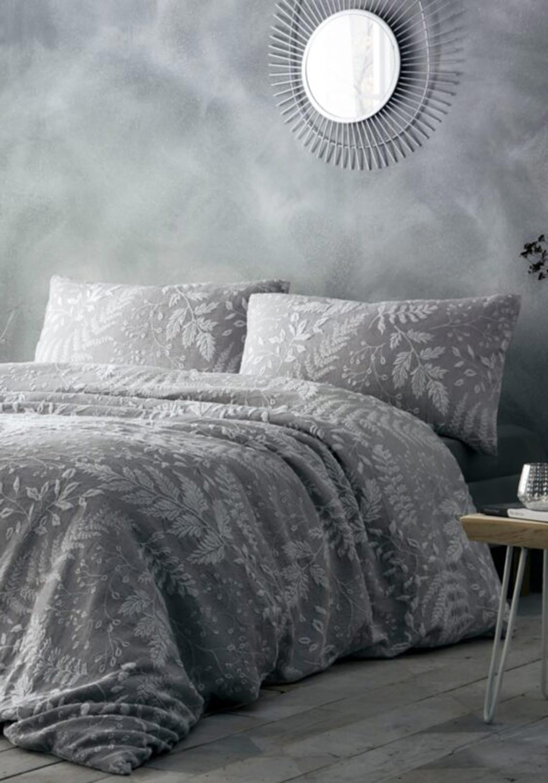 Portfolio Palazzo Duvet Set, Grey