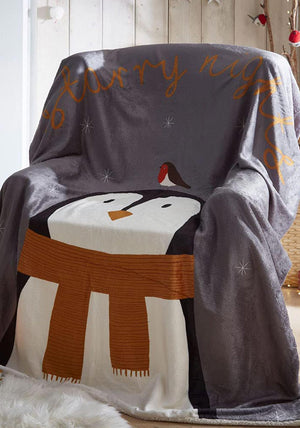 Portfolio Starry Nights Sherpa Fleece Throw