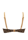 Pour Moi Casablanca Front Tie Bikini Top, Black and Gold