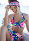 Pour Moi? Heatwave Fold Over Tie Bikini Bottoms, Multi