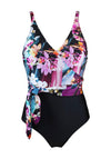 Pour Moi? Orchid Luxe Belted Control Swimsuit, Multi