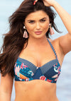 Pour Moi? Reef Underwired Printed Halterneck Bikini Top, Multi