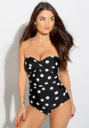 Pour Moi Santa Monica Tummy Control Swimsuit, Black and White