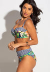 Pour Moi Havana Breeze Tropical Padded Bikini Top, Navy Multi